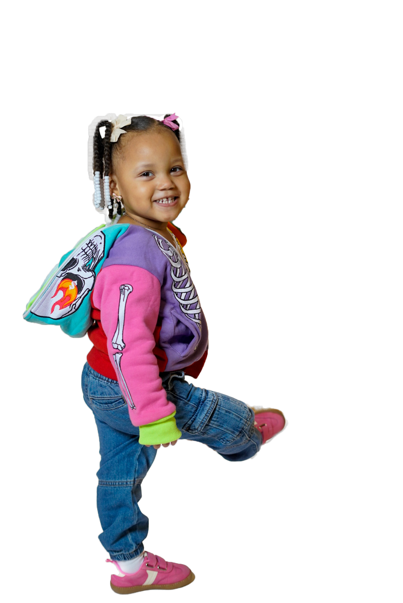 Kids Rainbow SkeleZip