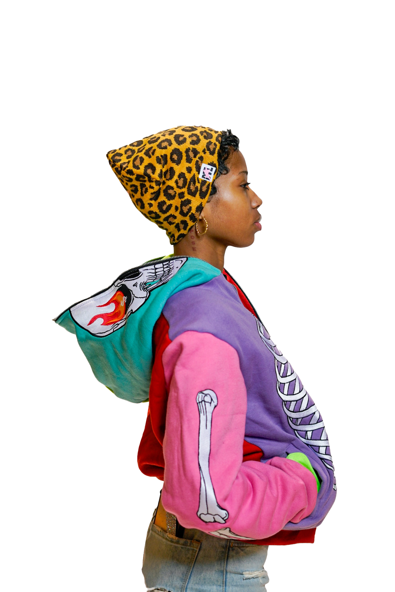 Adult Rainbow SkeleZip