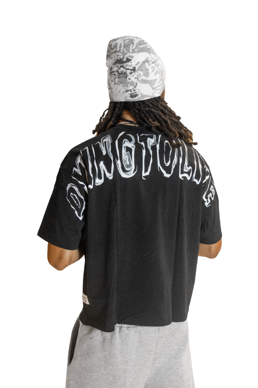 Black Skele-Smoke Tee