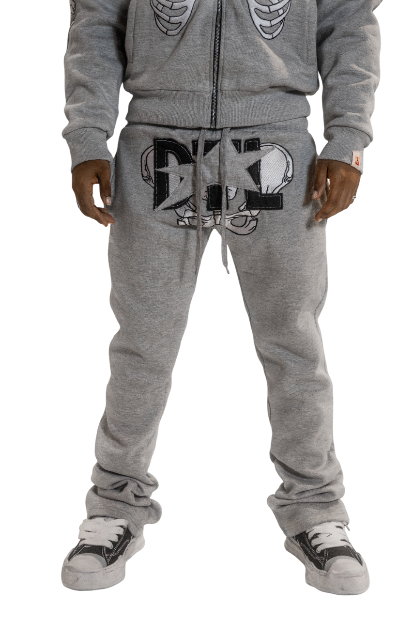 Grey Skele-Sweats (Stacked)