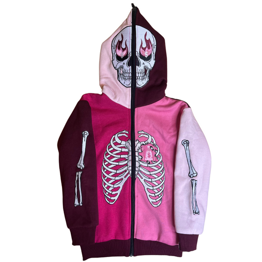 Big Kids Multi-Pink SkeleZip