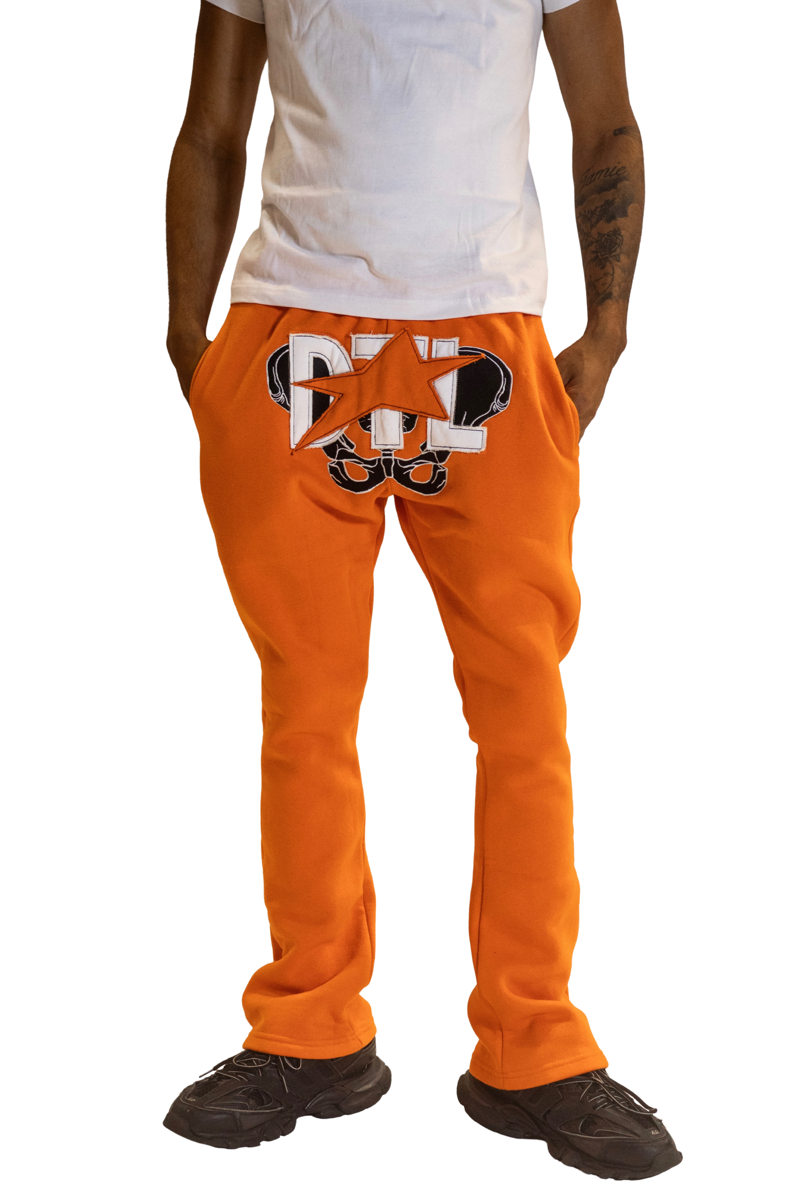 Orange Skele-Sweats