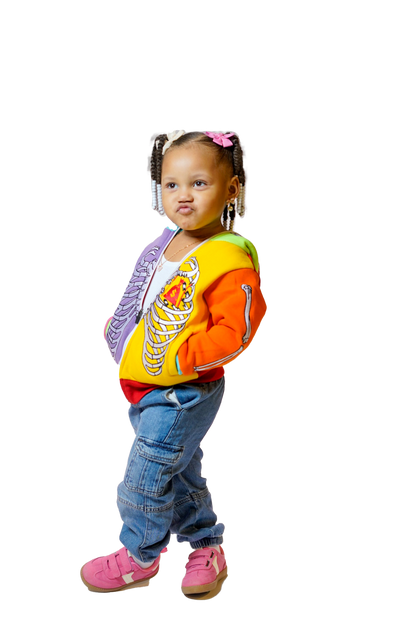 Kids Rainbow SkeleZip