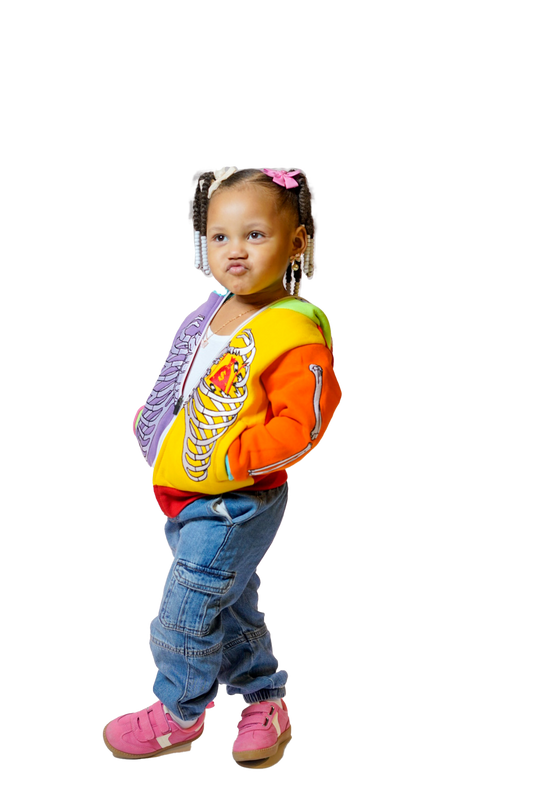 Kids Rainbow SkeleZip