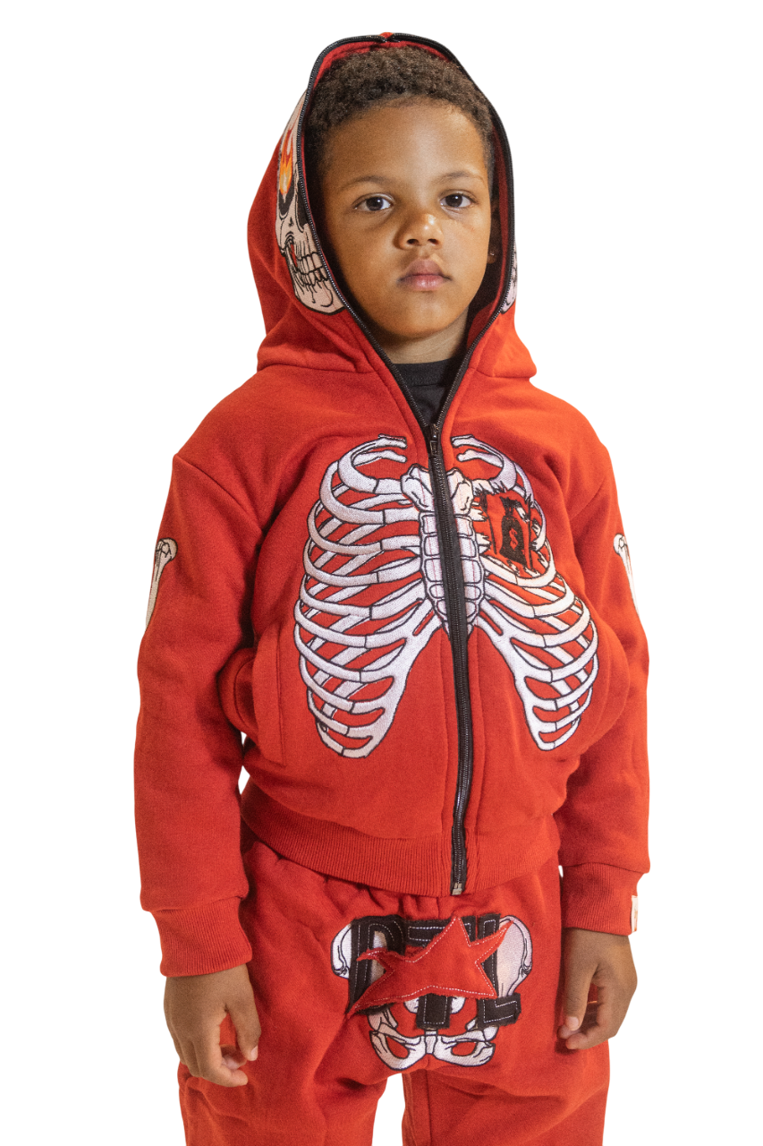 Red Skele-Sweats (Kids)
