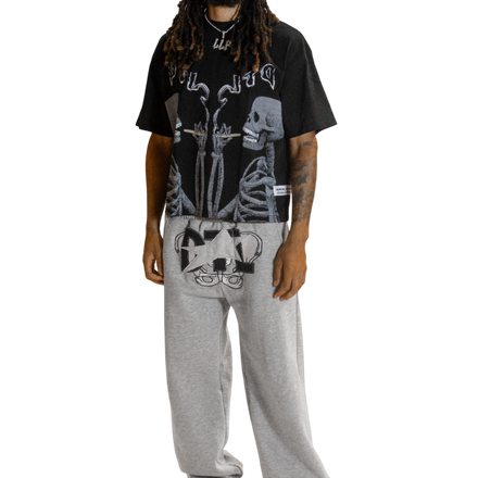 Black Skele-Smoke Tee