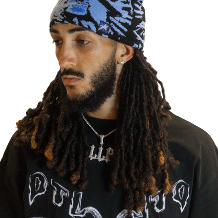 Blue Skully Cap