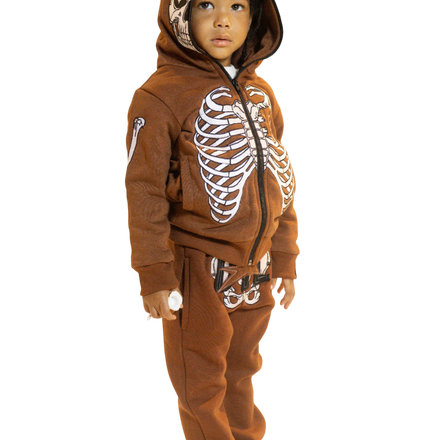 Brown Skele-Sweats (Kids)