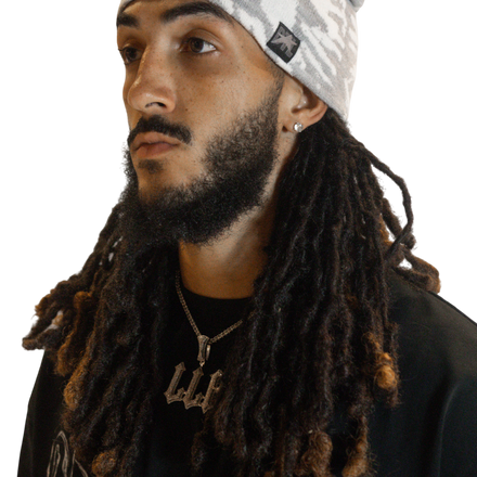Grey Skully Cap
