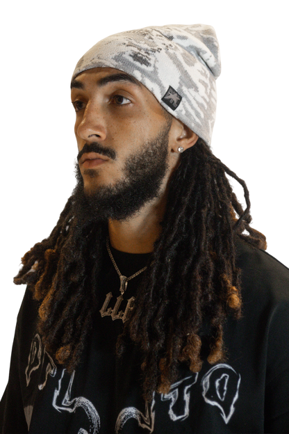 Grey Skully Cap