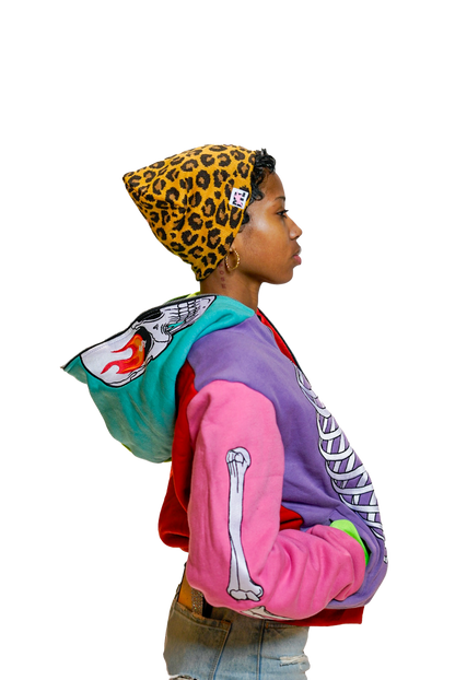 Adult Rainbow SkeleZip