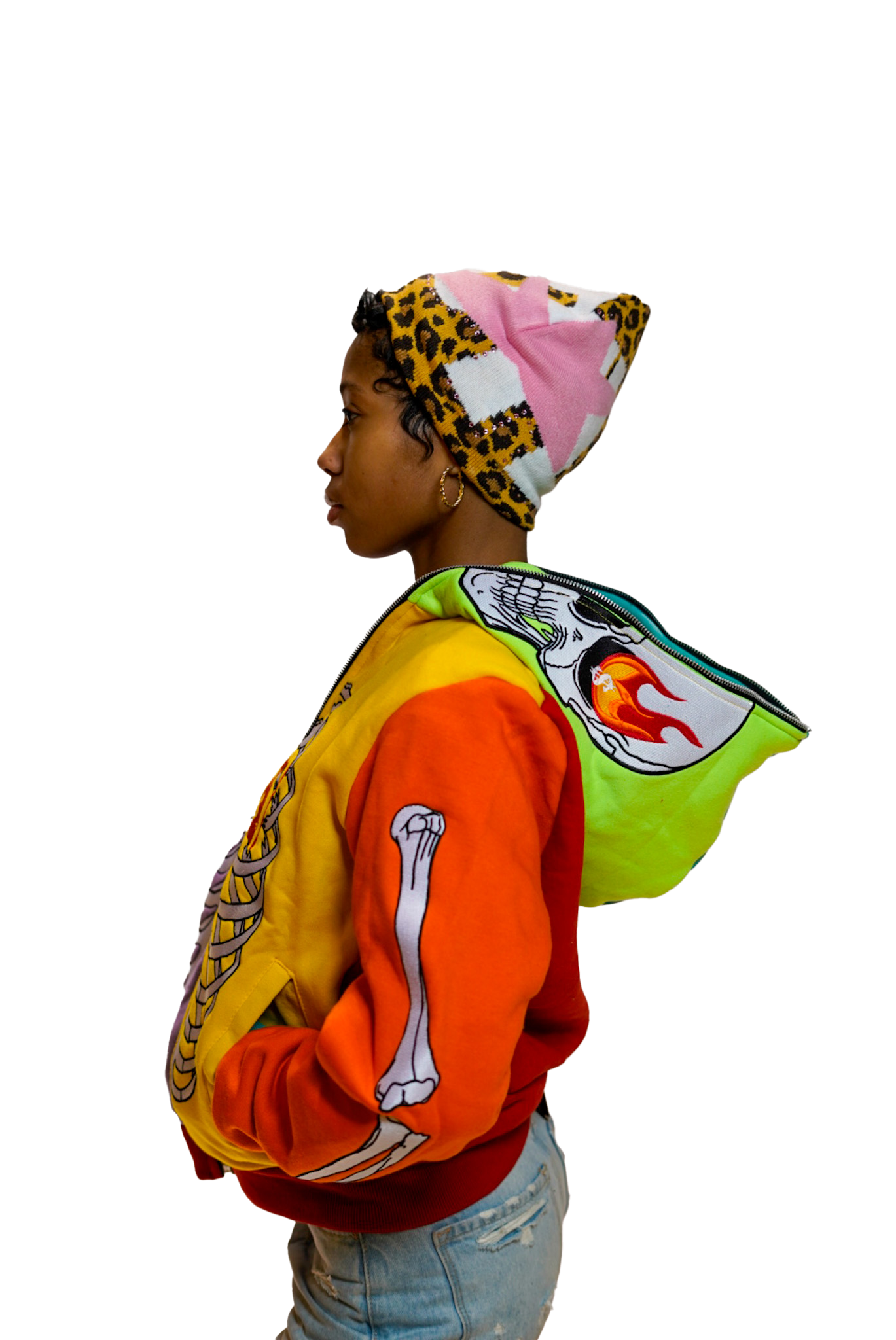 Adult Rainbow SkeleZip